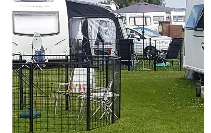 Caravan Site Dog Run Fence